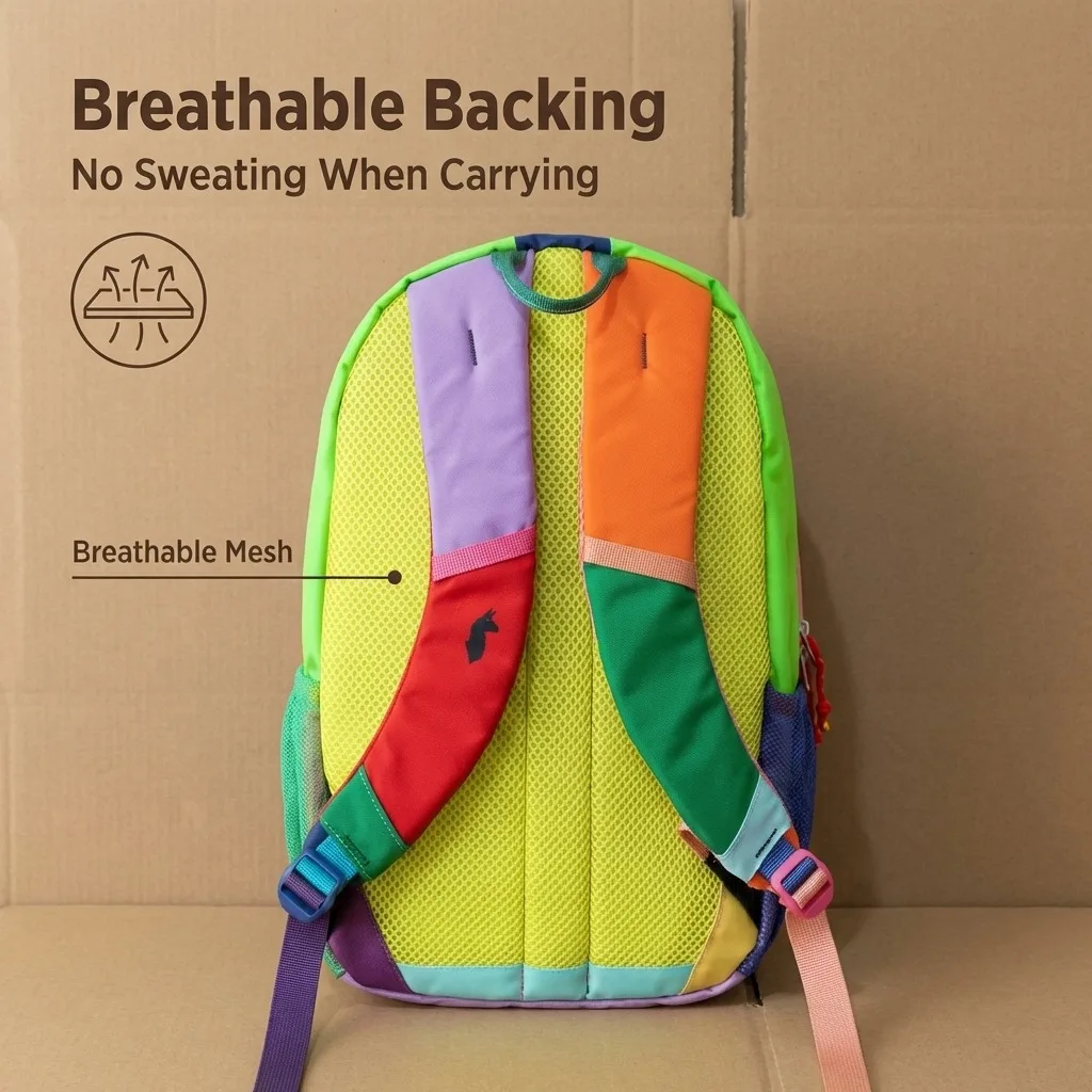 12L Children's Backpack Small Capacity Durable Fashionable Double Shoulder Bag with Alpaca Logo for School And Travel 2
