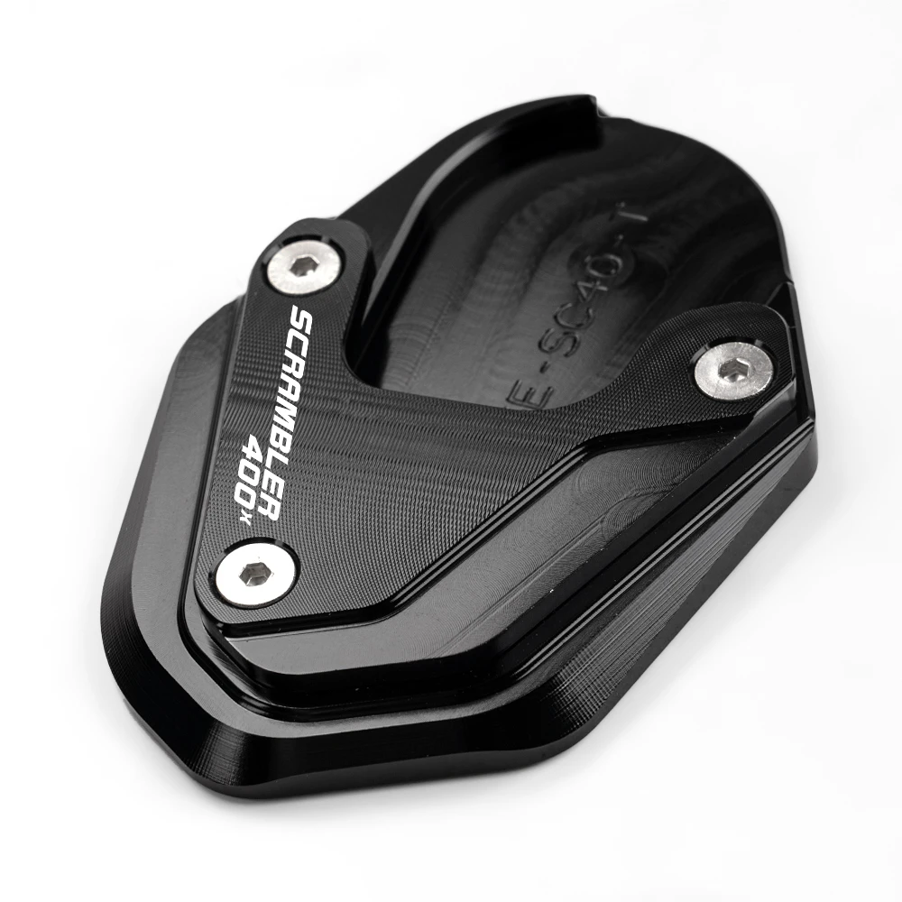 Motorcycle Kickstand Extension Pad And Sensor Protector For Triumph Scrambler 400X