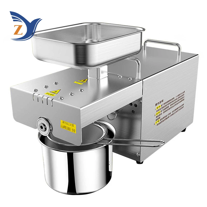 Oil Press Machine ZY-501 Home Commercial 600W Linseed Peanut Flaxseed Cold Squeezer Business Sesame Sunflower Seeds Extraction 5