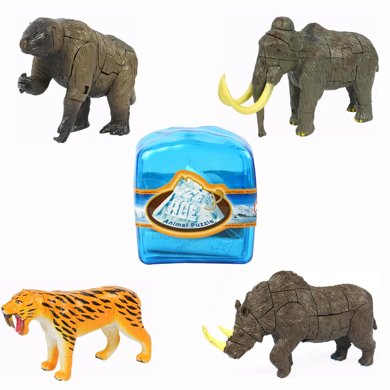 4d puzzle montado modelo de réptil marinho deformado ovo polvo