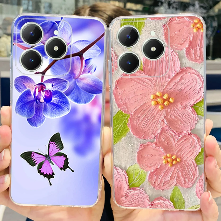 Cute Cat Cartoon Painted Soft Silicone Phone Case Cover