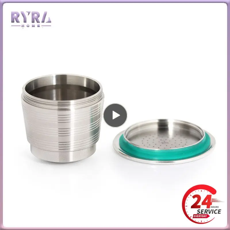 Capsule Di Caffè Riutilizzabili Nespresso In Acciaio Inossidabile Tamper Per Caffè Cialde Di Caffè Riutilizzabili Accessori Per Caffè Per Barista