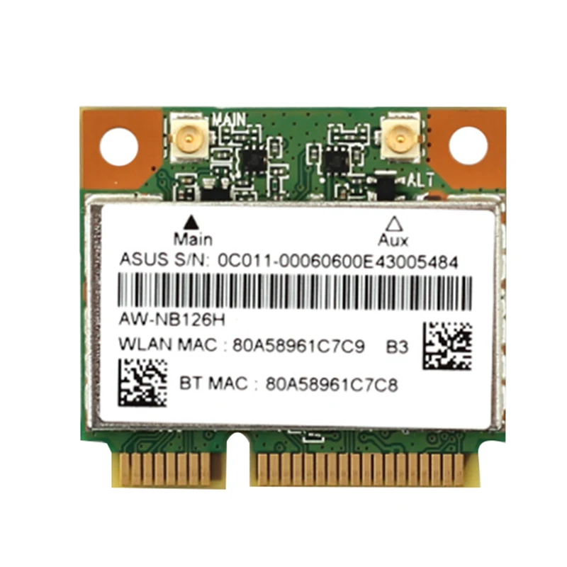 Ssea Nuovo Per Azurewave Aw-Nb097H Aw-Nb100H Aw-Nb126H Ar3012 Ar5B225 Half Mini Pci-E Wifi Bt4.0 Scheda Wireless Wlan