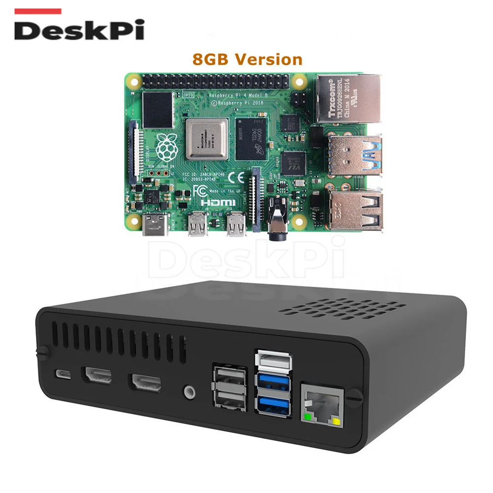 Deskpi Pro Set-Top Box Con Scheda Raspberry Pi 4 Da 4Gb/8Gb