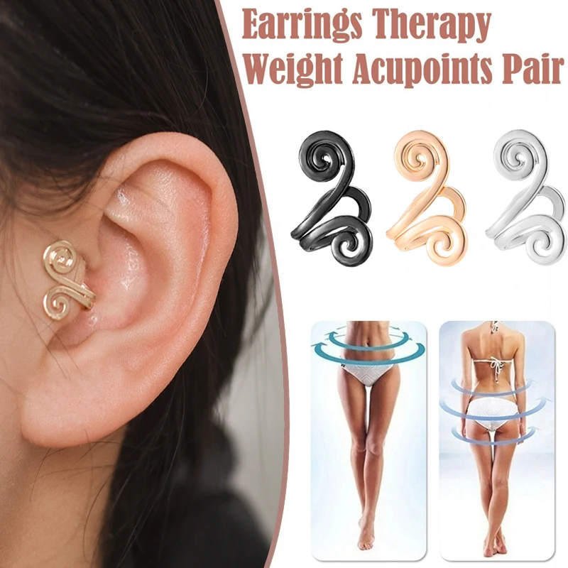 Fashion Metal Cloud Snail Geometric Gold Silver Totem Clip Orecchini Detox Drenaggio Clip Per Orecchie Nasali Dimagranti Sani Per Le Donne