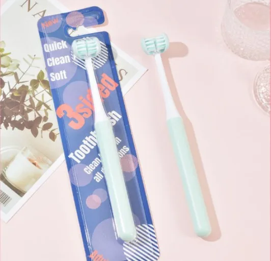 Three-Side Brush Heads 3D Children Toothbrush Silicone U-shaped Kids Toothbrush Soft Bristles Non-slip Baby Care