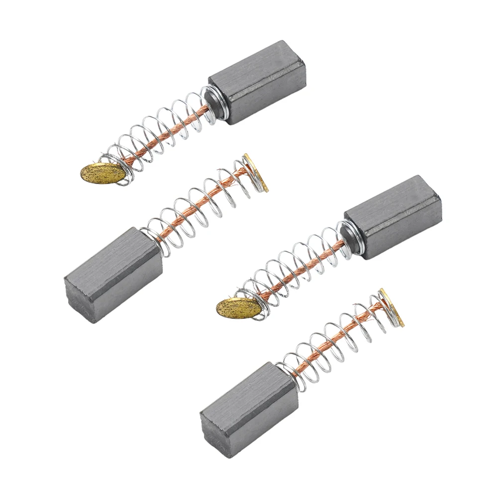 

Motor Brushes Carbon Brushes Factory 10mm × 5 × 5mm 4pcs Carbon + Metal For Electric Motors Brand New