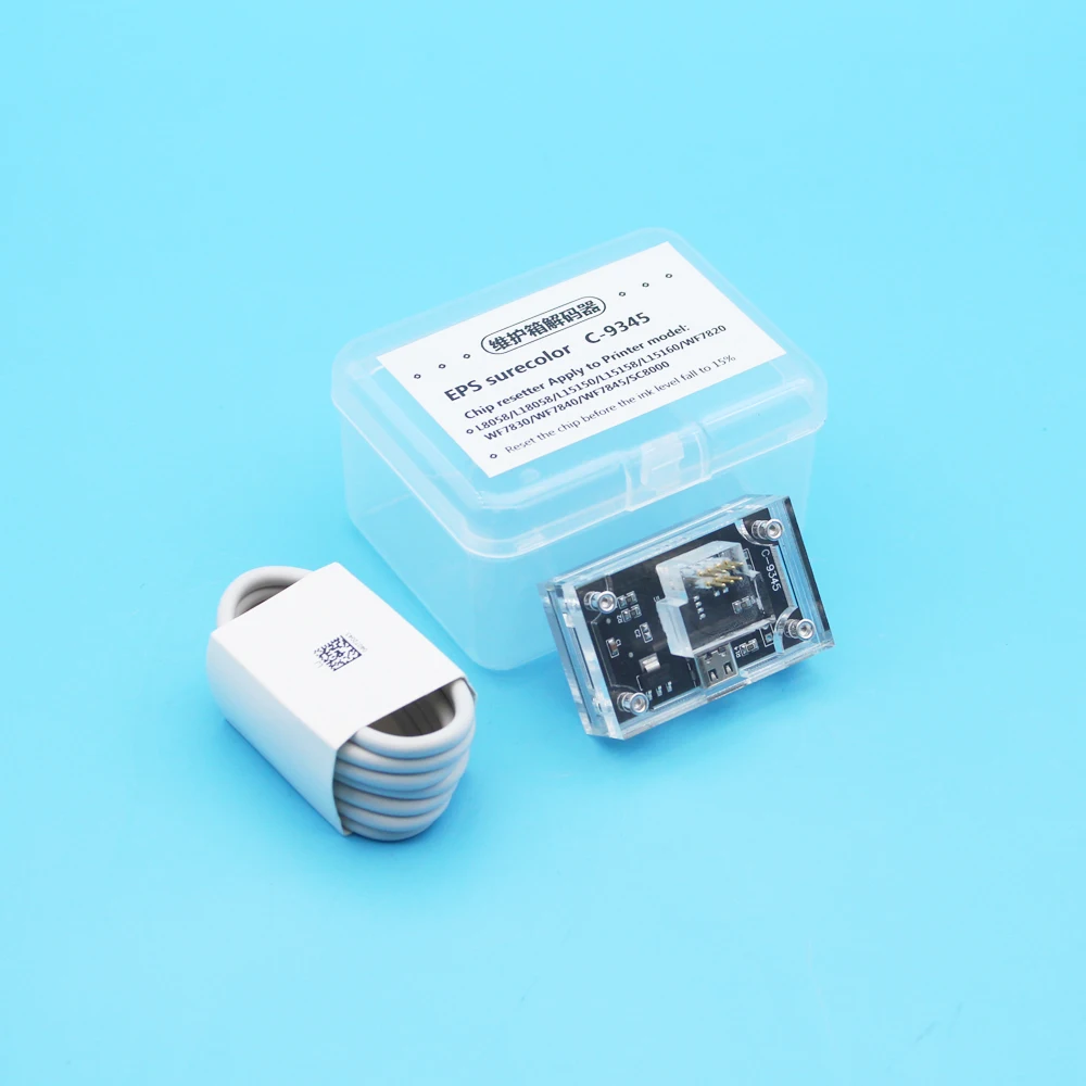 C9345 Maintenance Tank Type C Chip Resetter For Epson EcoTank L18050 L8050 WF-78