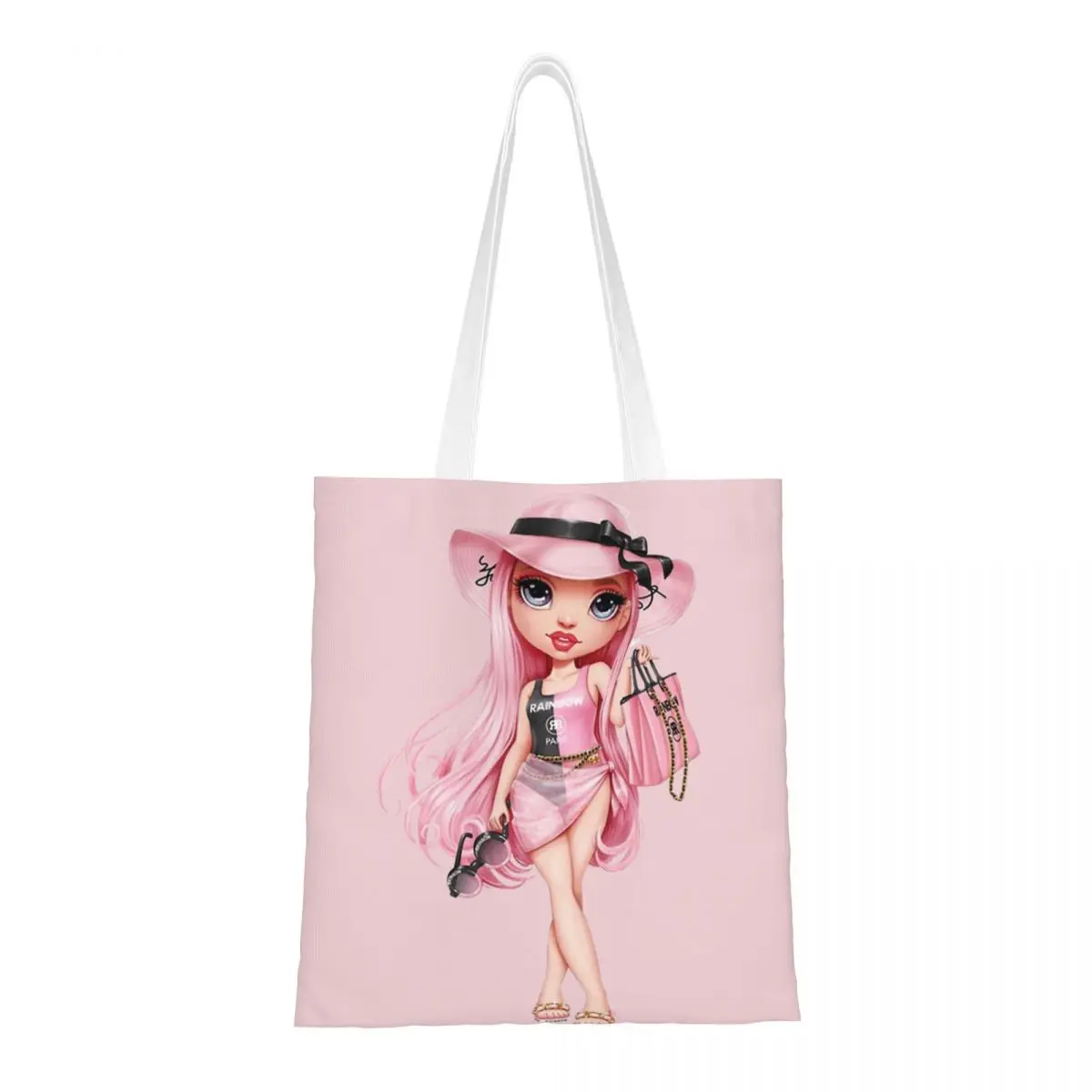 Rainbow High Pacific Coast Bella Parker Tote Bags Borsa Da Donna Borsa A Tracolla Pieghevole Per Studenti Borsa Per La Spesa Riutilizzabile