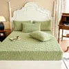 New Soft Cotton Velvet Taffees Only Product Bed Autumn/winter with Wool Thickened Warm Bedspread with Elastic Mattress Cover 2