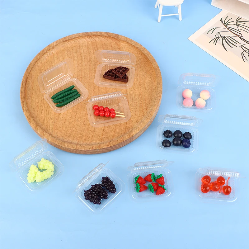 Mini Snack Box Miniature Simulation Dolls House Furniture Model DIY Accessories Home Ornament Toy