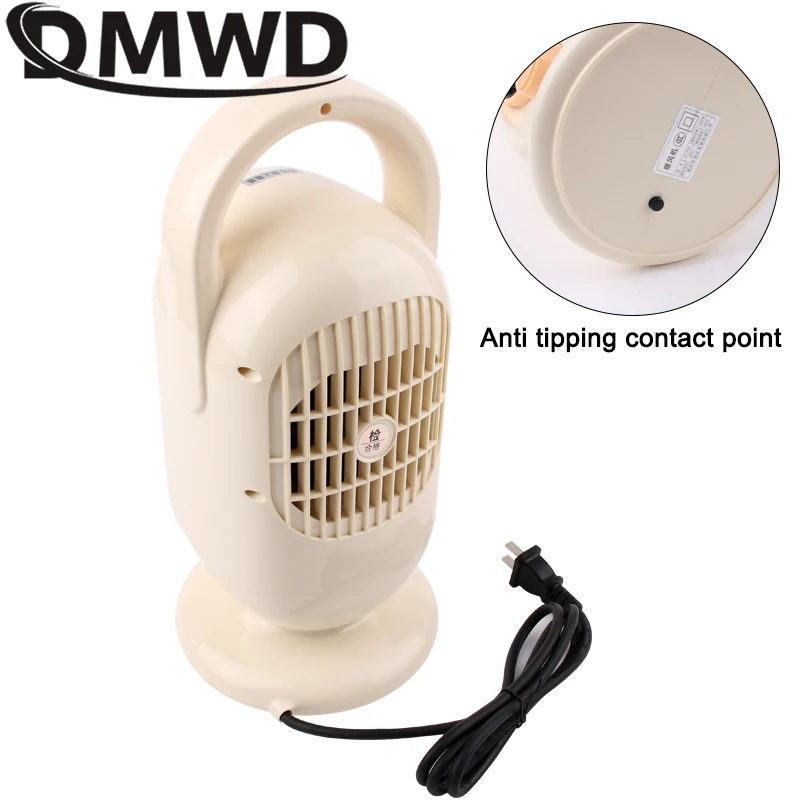 DMWD Electric Heater 800W Fast Heating Fan Portable Winter Warmer Overheat Room Air Heating Stove Household Radiator 5