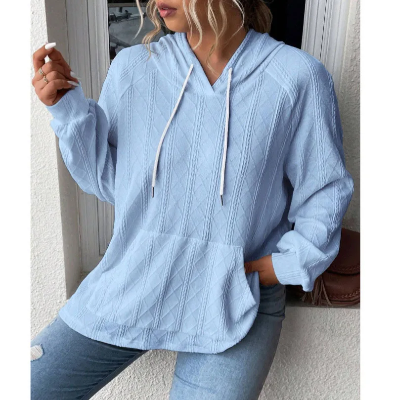 Women's Casual Loose Hooded Sweatshirt