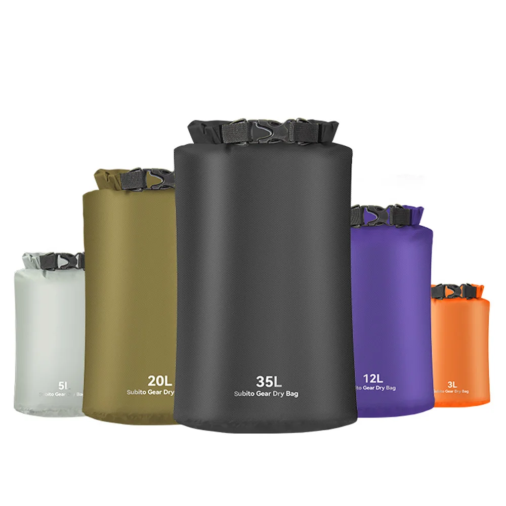 Dry Bag Waterproof Bag 5pcs Ultralight Dry Sack Swimming Waterproof Dry Bag Outdoors Stuff Sacks for Camping Hiking Kayaking Beach Waterproof Bag