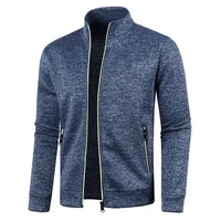 Spring Men's Turn-down Collar Sweatshirt Zipper Stand Collar Pullovers Man Sweatshirts Man Zippers Sweater Coats 2