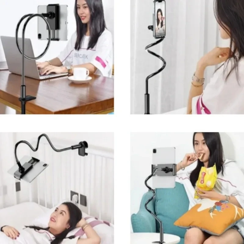 Gooseneck Tablet Stand for Bed Rotatable Phone Holder 4-12.9'' Lazy Flexible Long Arm Universal Bracket iPad Samsung tablet stand,tablet holder,mobile phone holder,ipad laptop holder
