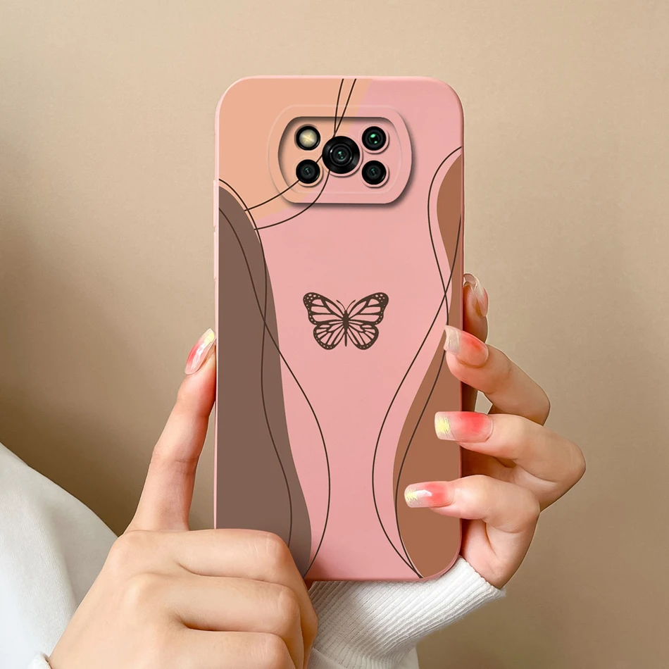 thumbnail image 1 of Funda de teléfono para Poco X3 Pro GT, carcasa trasera de protección de cámara de silicona líquida con corazón de amor para Xiaomi Poco X 3 Pro X3 NFC X3GT, 1 of 5