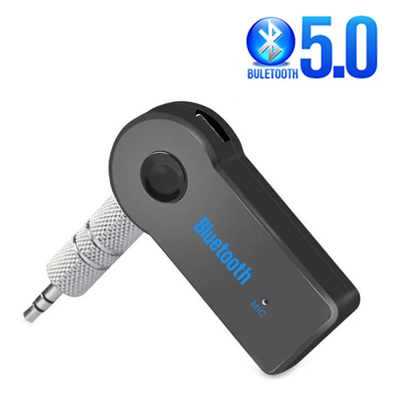Wireless Bluetooth 5.0 Car Receiver Adapter with 3.5mm Audio