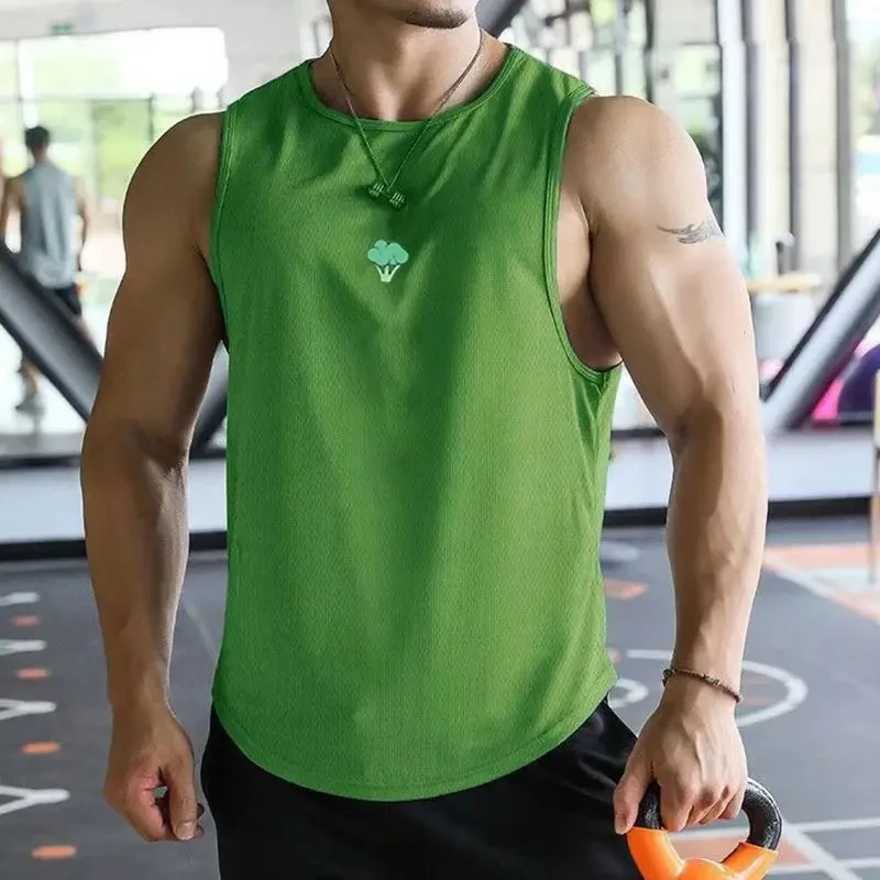 Mens Summer Running Training Sleeveless Vest