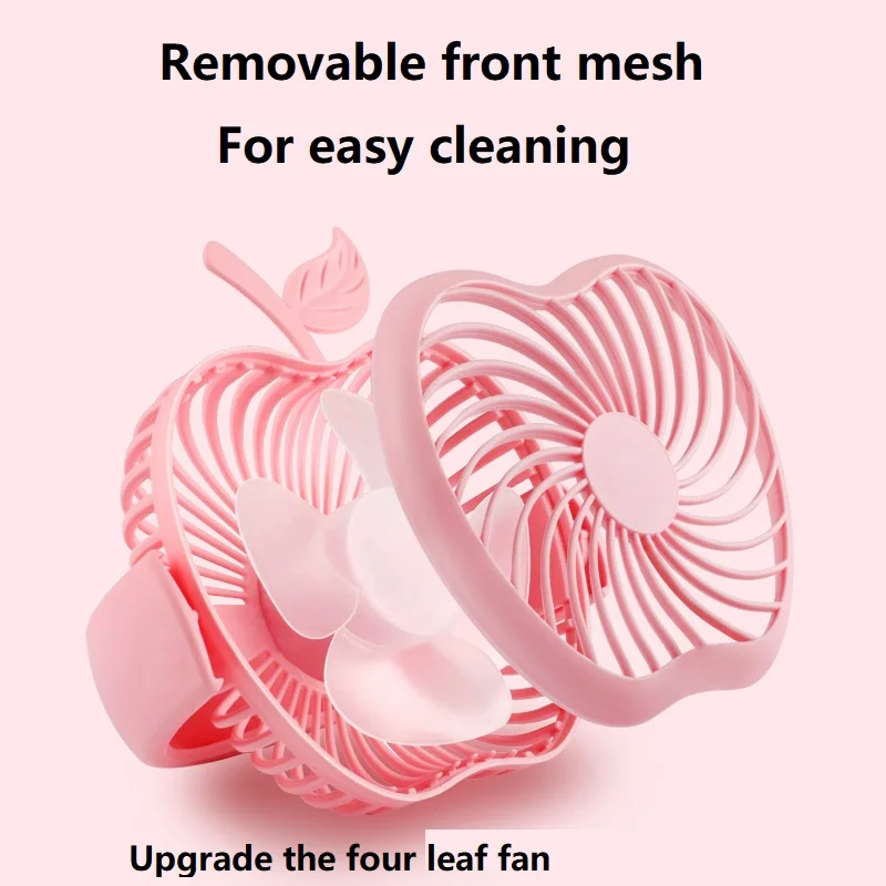 

USB Mini Fan Portable Fan with a Strong Airflow Quiet Operation and 180°Rotation for Car Office and Bedroom with 1m Power Cord