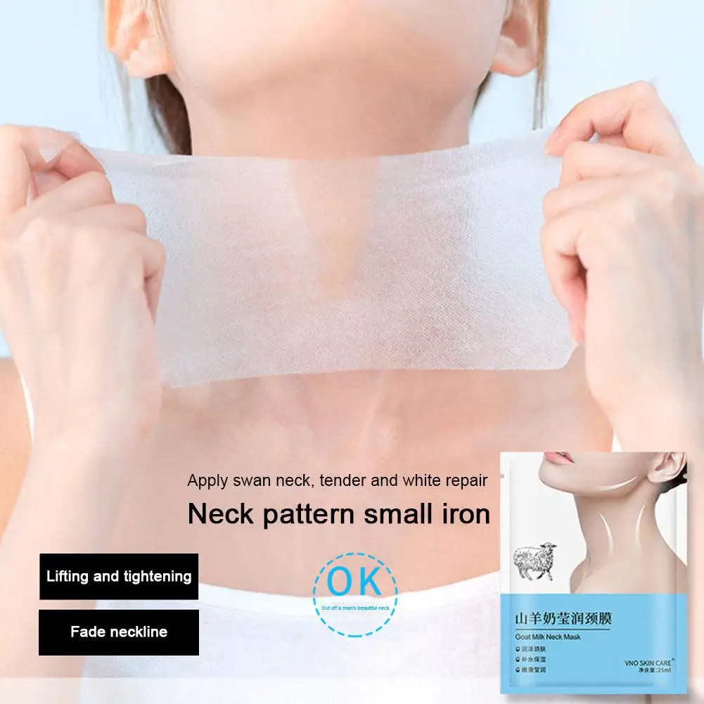 

Goat Milk Neck Mask Collagen Firming Anti-Wrinkle Whitening Mask Care Lift Neck Beauty Moisturizing Anti-aging Firming C1B8