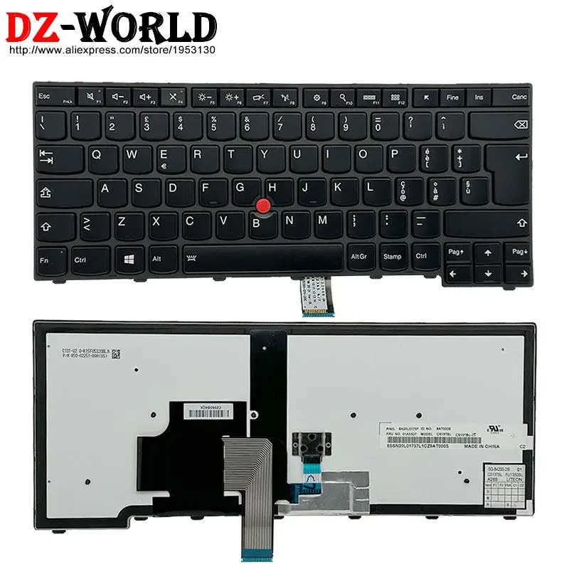Teclado Italiano do Luminoso para Lenovo Thinkpad T460 T440 s p T450s T450 E431 E440 L440 L450 L460 L470 04y2743 04y0841 01ax327 - Imagem 6