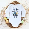 Personalised Easter Baby Bodysuit Custom Name Infant Outfits Clothes Boy Girl Holiday Party Jumpsuit Cute Bunny Newborn Romper 3