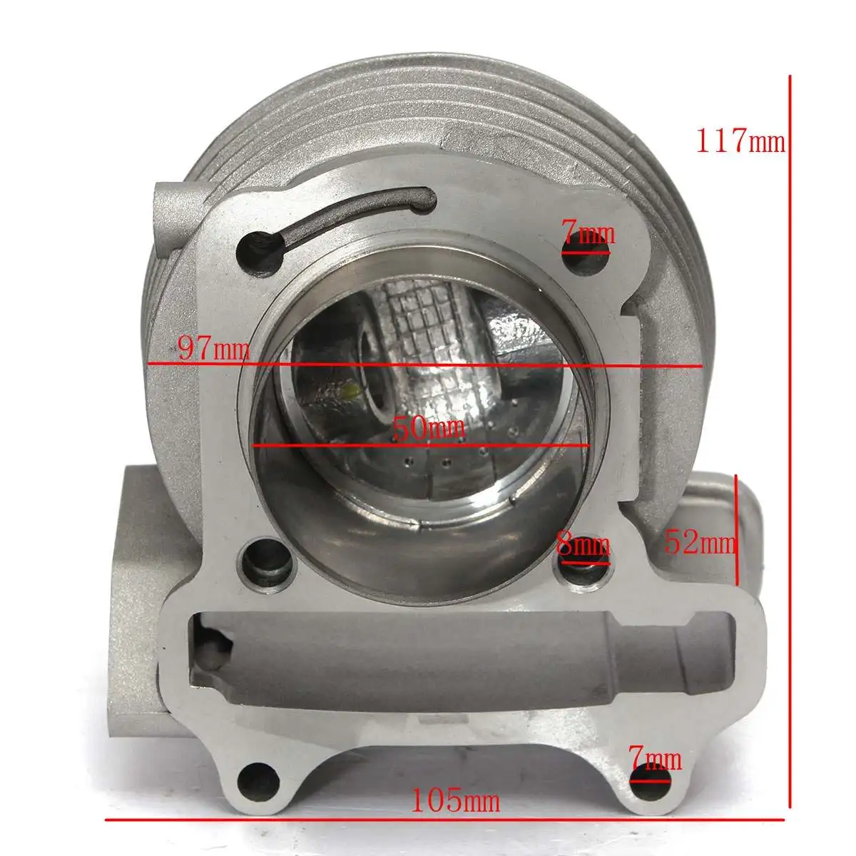 오토바이 중국 스쿠터용 밸브 헤드 조립 키트, 100cc 큰 보어 성능, 50mm 실린더, 64mm 밸브 헤드, 50cc GY6 139QMB