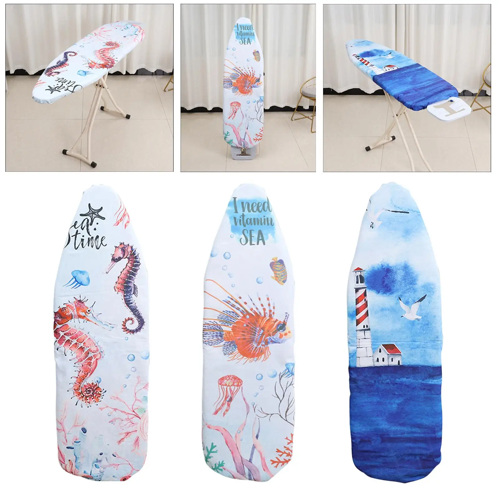 140x50cm Ironing Board Padded Cover Nonslip Heat Insulation Ironing Table Cover Protector for Home Cleaning Tools Families ironing board mat ironing board cover ironing protection pad