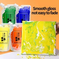 1pcs/300mlxiajiaer Multi-color bag fluid paint diy fluid Bear Creative fluid acrylic paint 1