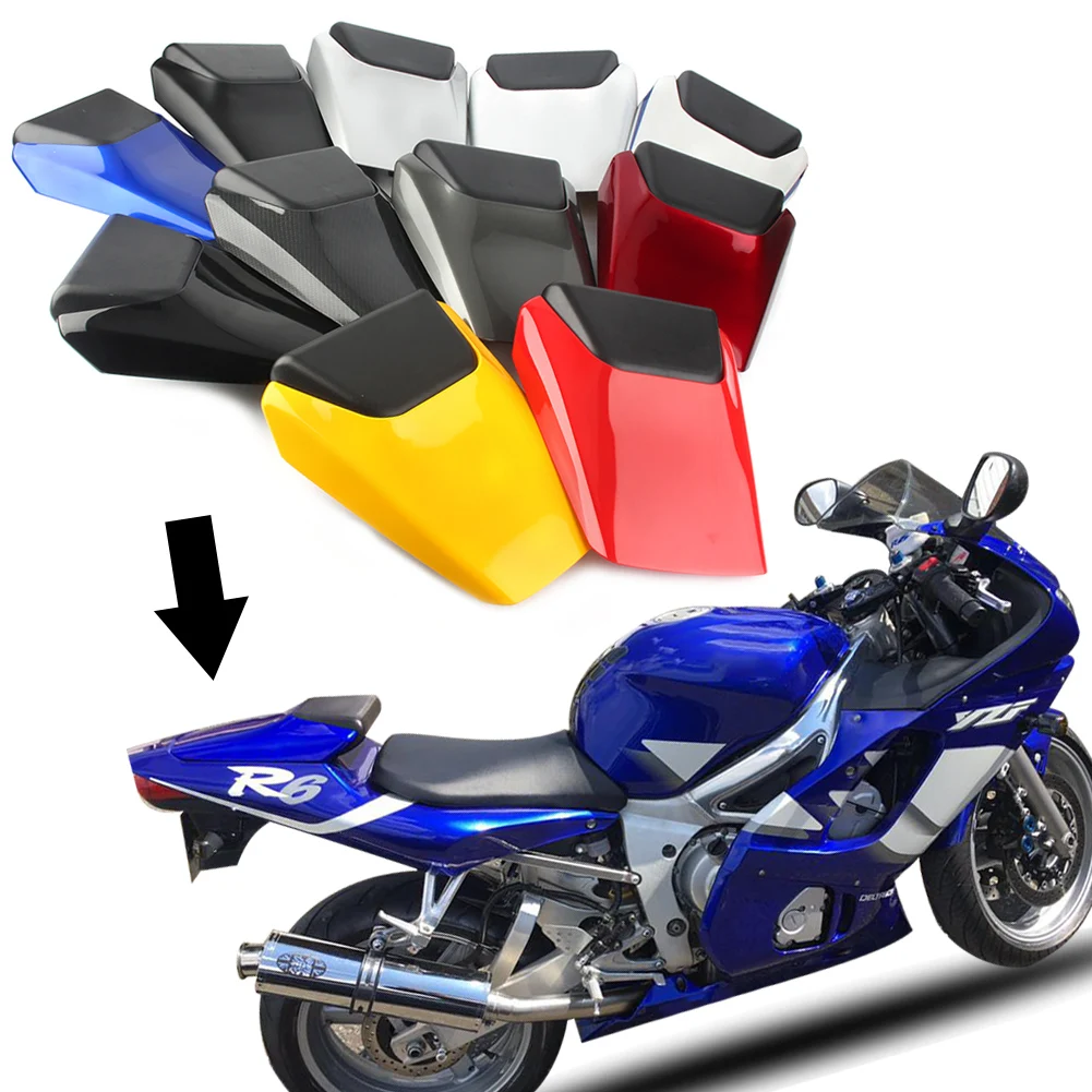 

Motorcycle Seat Cover Rear Pillion Passenger Cowl Back Cover Fairing For Yamaha YZF R6 1998 1999 2000 2001 2002