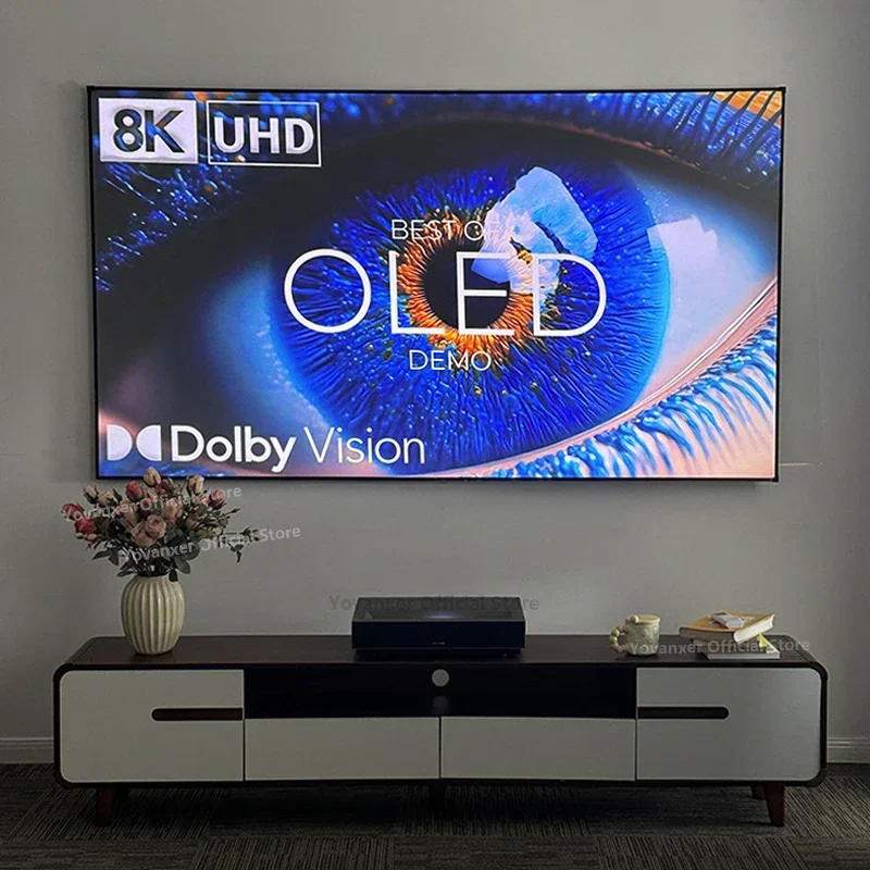 Projection Screen Fresnel 5.0 Pro ALR UST Fixed Frame Ambient Light Rejecting for Ultra Short Throw Projector 4K 8K 3D
