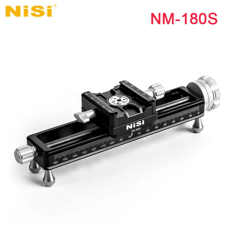 Nisi NM-180S Macro Focusing Rail Photography Camera Rail Slider Video Record Track Desktop Shooting 1/4 Screw for DSLR Camera camera track slider