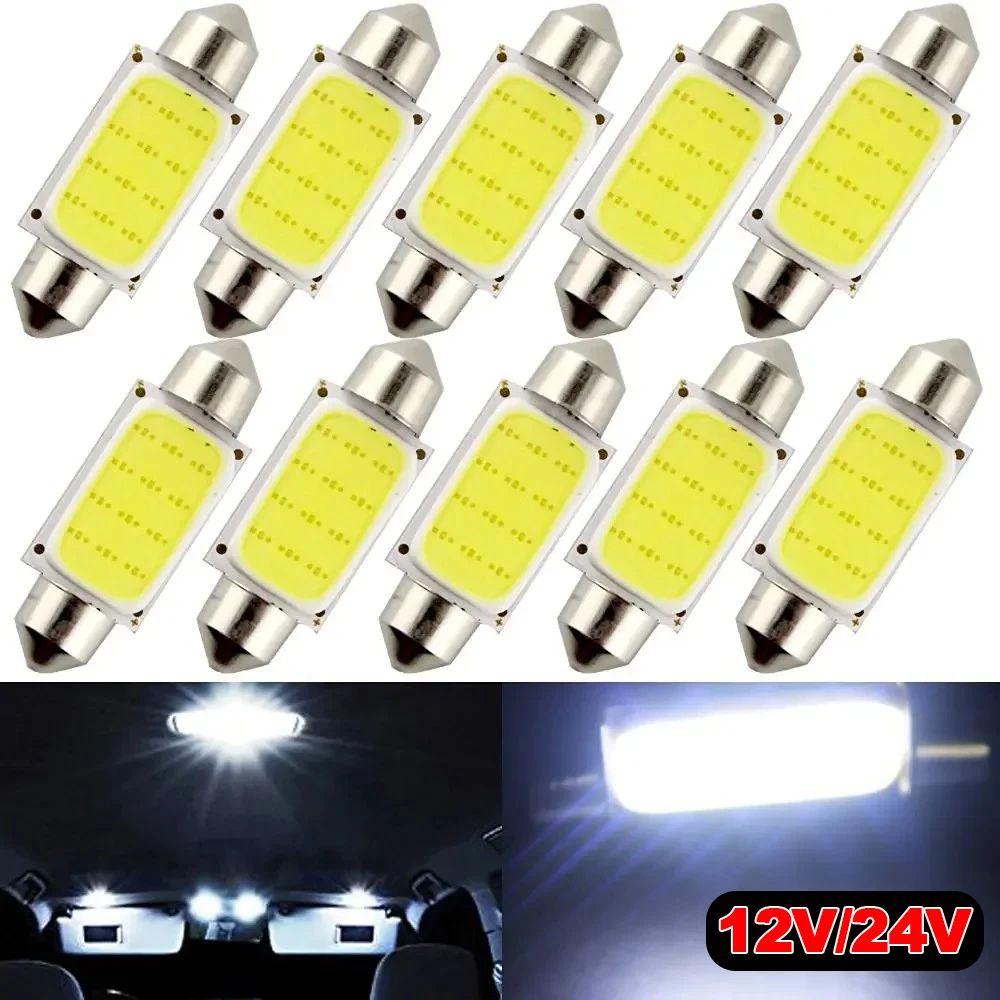 Lampadina LED Auto 8 Cortesia 39/41/42mm – Luce Interna Blu 12V Universale
