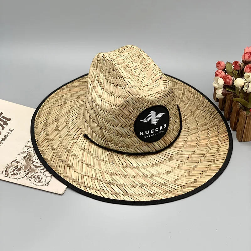 Men's and Women's Summer Hand-knitted Straw Hat Holiday Big Eaves Beach Cap