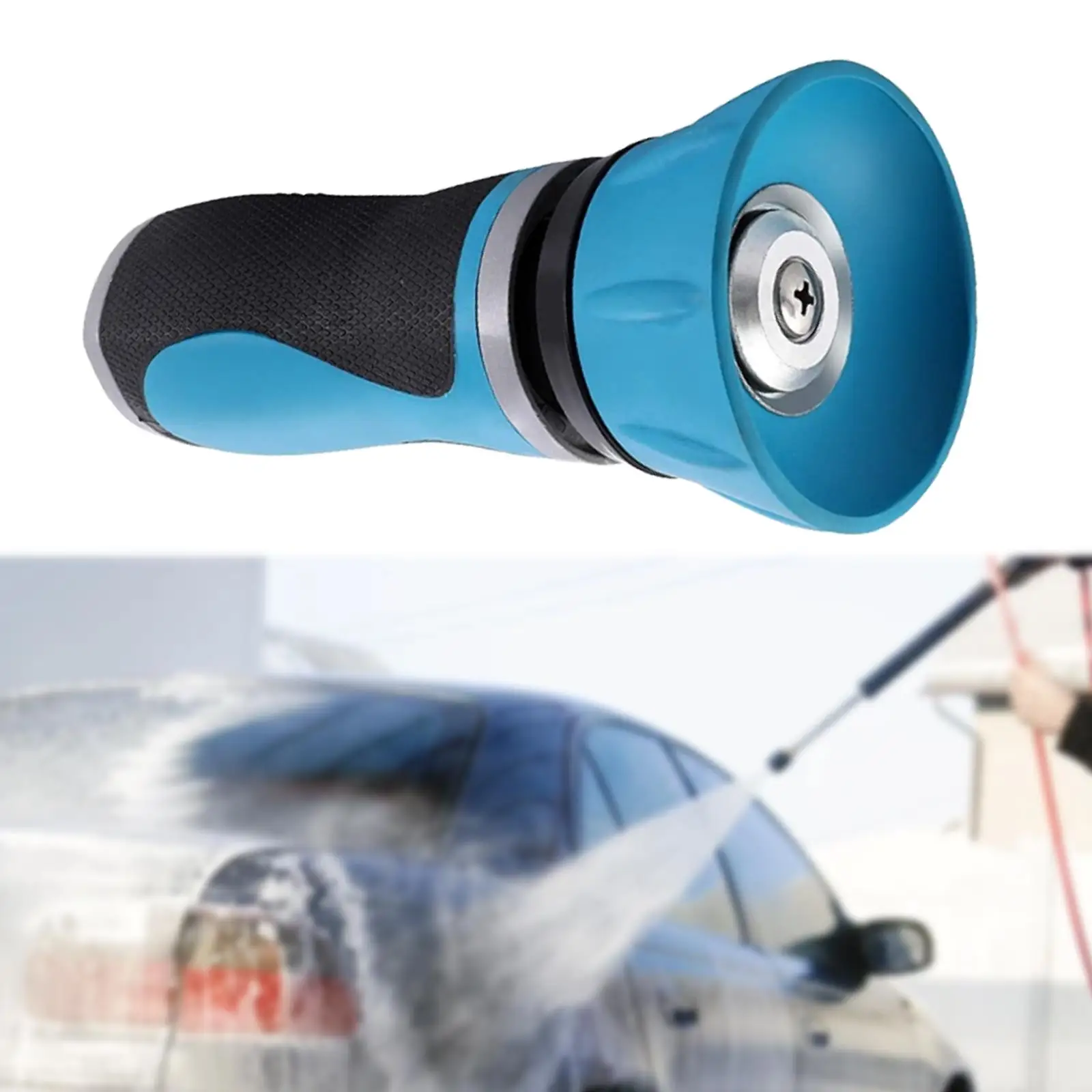 Garden Hose Nozzle Hose Pipe Sprinkler Ergonomic Handle Large Stream Sprayer Nozzle for Home Use Car Wash Showering Pets