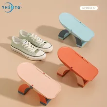 

Shoes Rack Adjustable Storage Support Organizer Plastic Foldable Double Layer Deck Stacker Space Savers Saving Home Organization