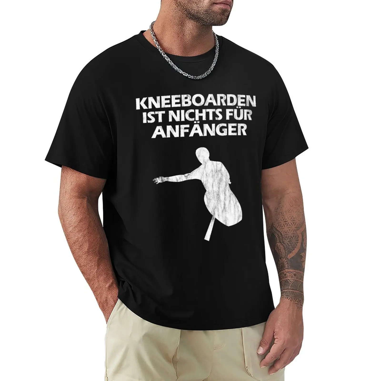 

Kneeboarding is not for beginners T-Shirt tops korean fashion mens white t shirts