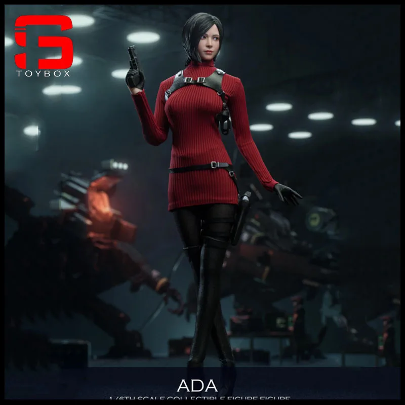 

MTTOYS015 1/6 Female Soldier Ada Wong Head Sculpture Combat Suit Weapon Accessories Fit 12'' TBL S12D Action Figure Body