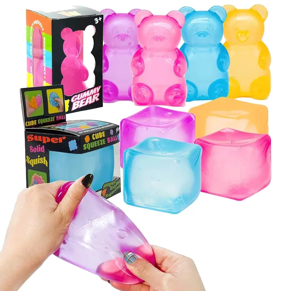 Nee Doh Surprise Box: Squishy Stress Relief Toys - 6 Soft Squeeze Styles for Kids' Parties & Gifts