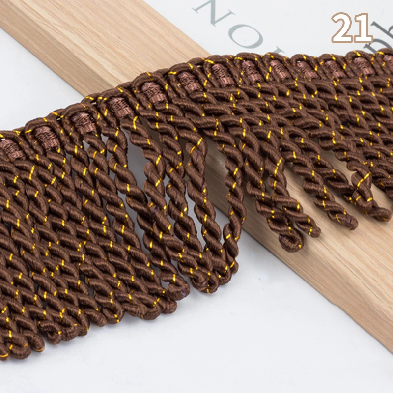 11Mx8cm Twist Tassel Fringe Trim Cord for Sewing Garment Shoes Bag DIY Accessories lace ribbon lace sewing accessories lace decoration