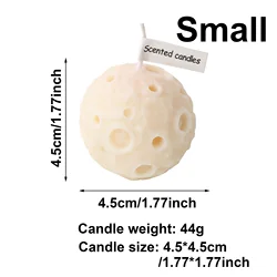 Lunar Glow Handmade Soy Wax Candle Set - Perfect for Gifting & Home Décor (White Small)