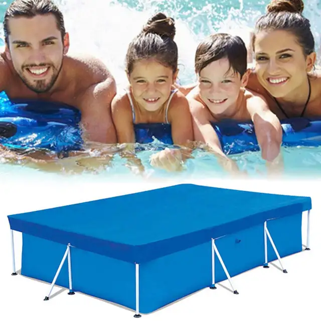 Téglalap Medence Burkolat Porálló Napsugár Úszómedence Könnyű Készlet Felfújható Medencéhez A Föld Feletti Felett - Image 4