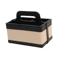 PU Leather Desktop Organizer Bedroom Decorative Multipurpose Home Organization Entryway Organizer Box for Dresser Office Jewelry 1
