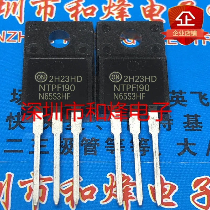 

5 шт., 100% оригинальная новая силовая трубка NTPF190N65S3HF 650V MOS FET