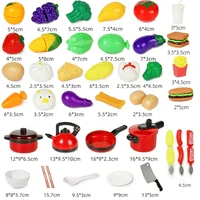 Ensemble de jouets de cuisine pour enfants filles, cuisine pour bébé, coupe de fruits, ustensiles de cuisine, Simulation éducative pour enfants, jeu de Simulation 3