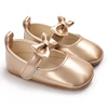 Golden Newborn Baby Baptism Walking Shoes Elegant And Noble Gold Princess Shoes Comfortable Soft Soles Non-slip Walking Shoes 2