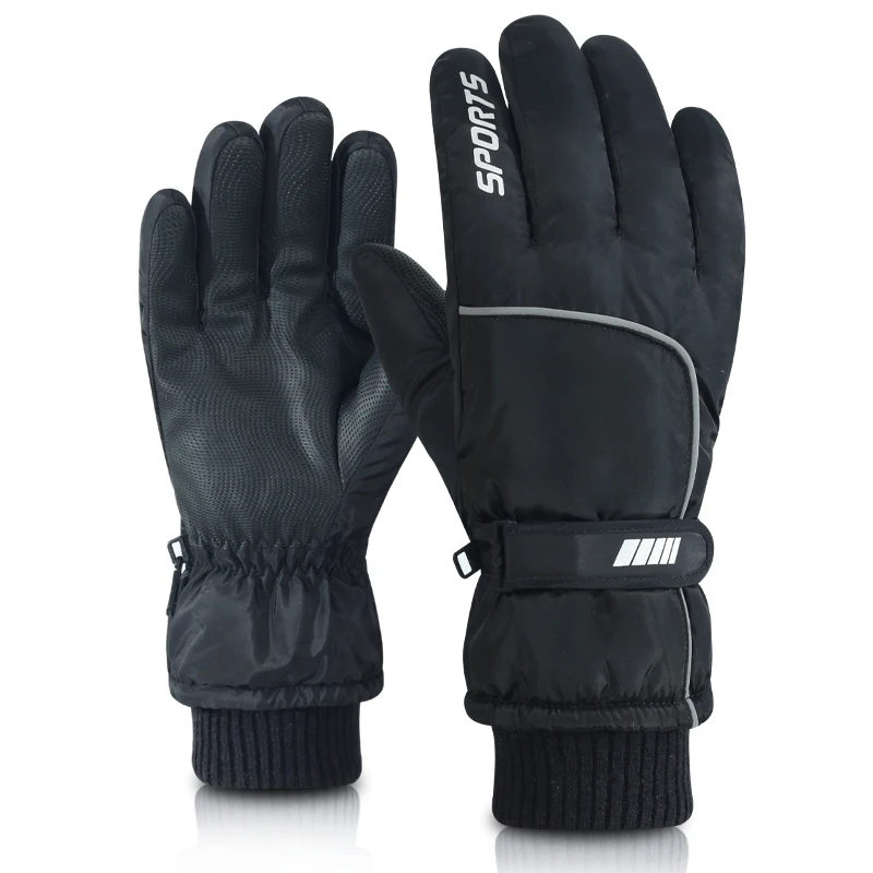 Men's and women's professional winter warm skiing gloves warm snow gloves waterproof motorcycle smile 506 touch screen skiing gloves