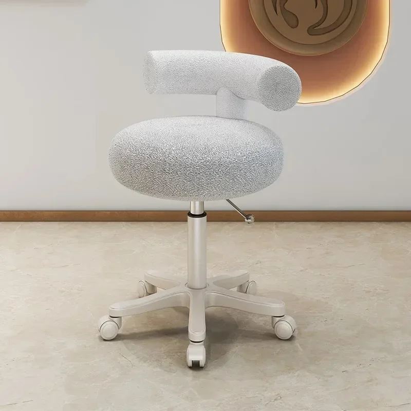 Barbers Esthetician  Aesthetic Stool Wheels  Stool Chair Beauty Salon Adjustable Taburete Ruedas Equipment Furniture LFY-004