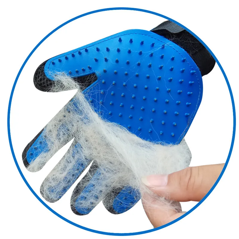 2pc Pet Glove Cat Grooming Glove Cat Hair Deshedding Brush Gloves Dog Comb for Cats Bath Hair Remover Animal Clean Massage Brush pet grooming gloves cat grooming brush pet hair remover gloves